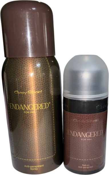 Avroy Shlain Endangered for Him Fragrance Gift Set Deodorant Spray  -  For Men