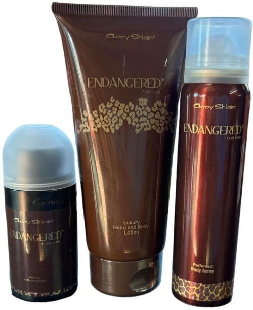 Avroy Shlain Endangered For Her Fragrance Gift set Perfume Body Spray  -  For Women