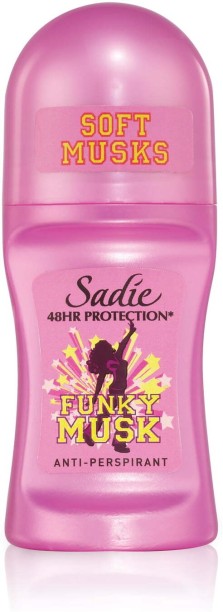 Sadie 48 Hour Protection, Funky Musk Deodorant Roll-on  -  For Women