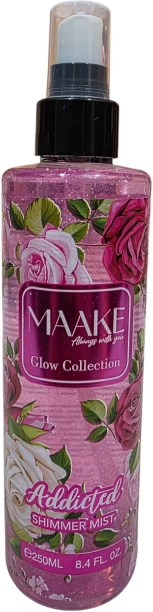 Maake Addicted Shimmer Mist 250mL Bottle Body Mist  -  For Women