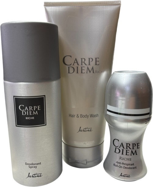 Justine Carpe Diem Riche Fragrance Gift Set for Him Deodorant Spray  -  For Men