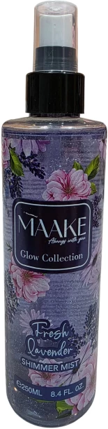 Maake Fresh Lavender Shimmer Mist 250mL Bottle Body Mist  -  For Women