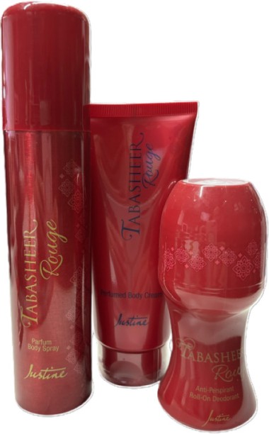 Justine Tabasheer Rouge Fragrance Gift Set Perfume Body Spray  -  For Women