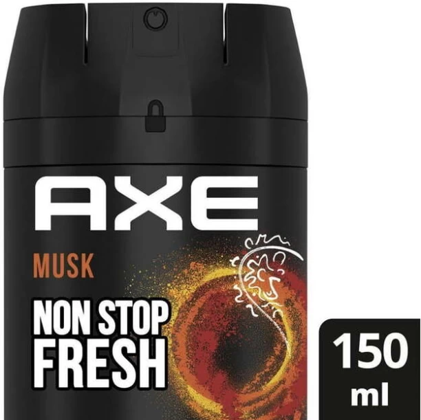 Go Essential AXE Musk Aerosol Deodorant Body Spray Body Mist  -  For Men & Women