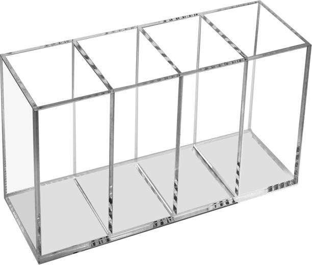 Cart In Mart 4 Compartments ACRYLIC Pen Organizer