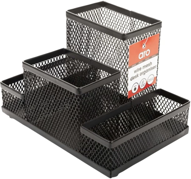 Aro 4 Compartments Metal Desktop