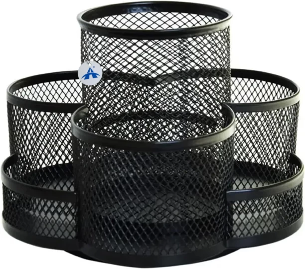 ALANES 7 Compartments iron Pencil Holder