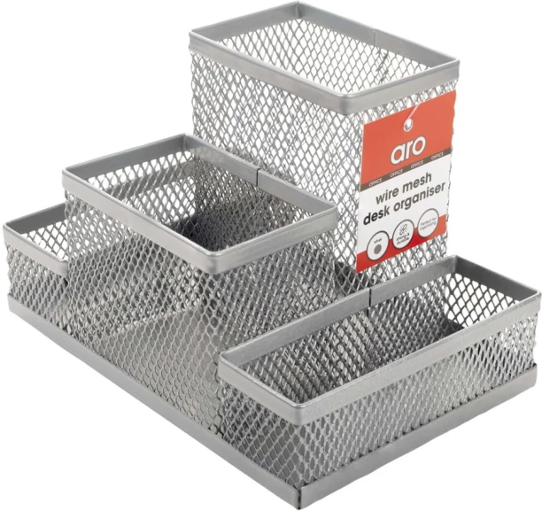 Aro 4 Compartments Metal Desktop