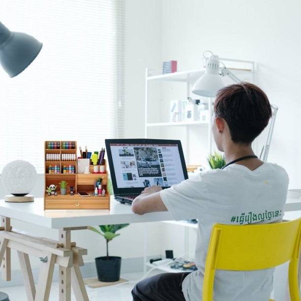 SB- 12 Compartments Wood Desk Organizer