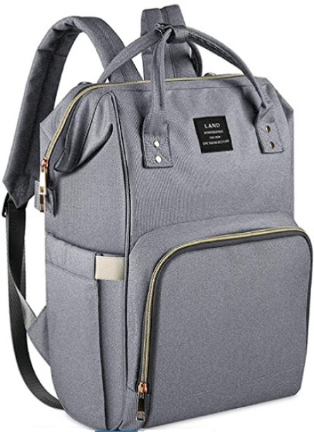 Babyland Baby Changing Diaper Storage Bag - Grey Tote