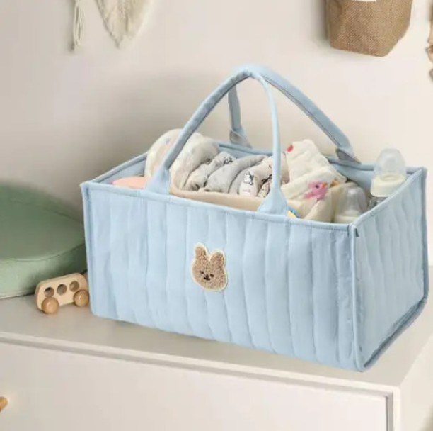 R AND E Baby Diaper Caddy Organizer Storage Basket Multi-Functional Baby Diaper Bag