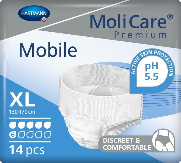 Molicare Mobile Pull Up Pants - Extra Large Adult Diapers - XL