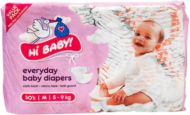 Hello Baby Hi Baby Everyday Tape Diapers - M