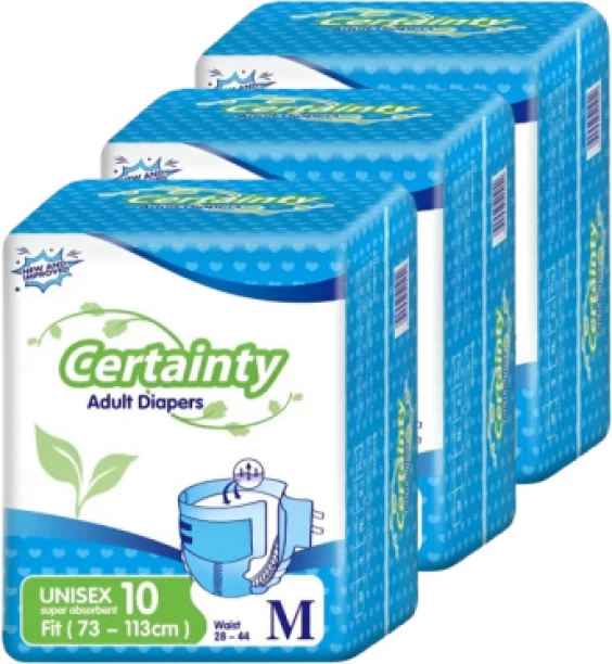 Certainty Ultra Comfort Adult Diapers - Bulk Pack 30s Adult Diapers - M