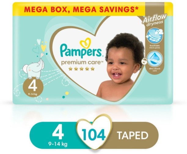Pampers Diapers Tape Diapers - 4