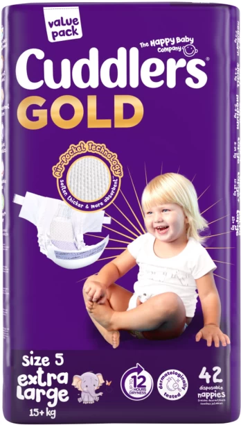 Cuddlers Gold Value Pack Tape Diapers - 5