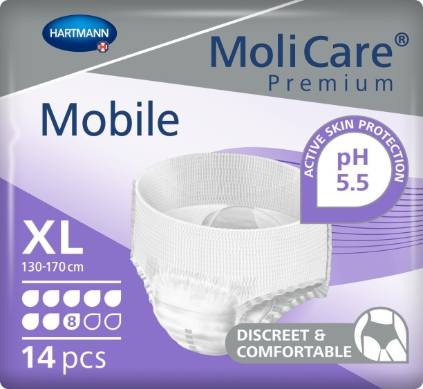 Molicare Mobile 8 Drop X/Large Pull Up Pants Adult Diapers - XL