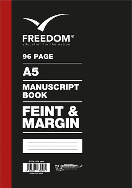 Freedom Stationary 96 Page A5 F&M Manuscript Book (10 Pack) A5 Notebook Yes