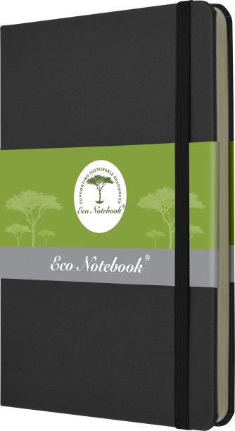Eco Notebook A5 - Black 9780620485753 A5 Notebook Lined