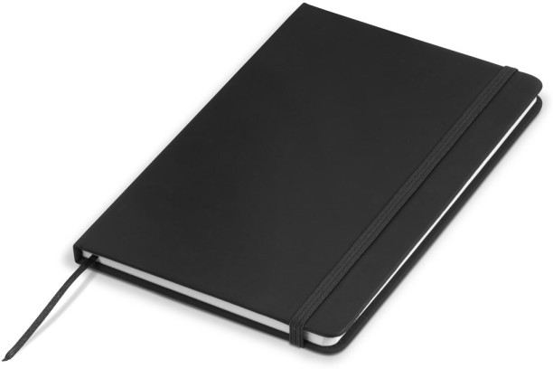 Media Alliance Omega A5 Hard Cover Notebook - Black - pack of 10 A5 Notebook 64 sheets