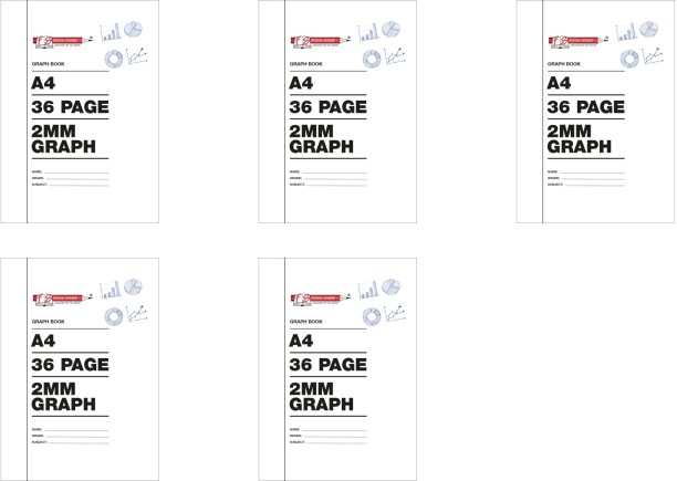 Freedom 36 Pages Graph Books A4 Writing Pad 2mm