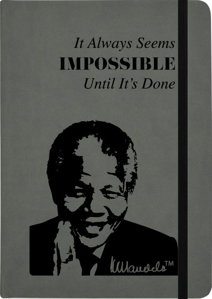 Mandela Eco Notebook A5 - Impossiblke Grey 6009+704081562 A5 Notebook Lined