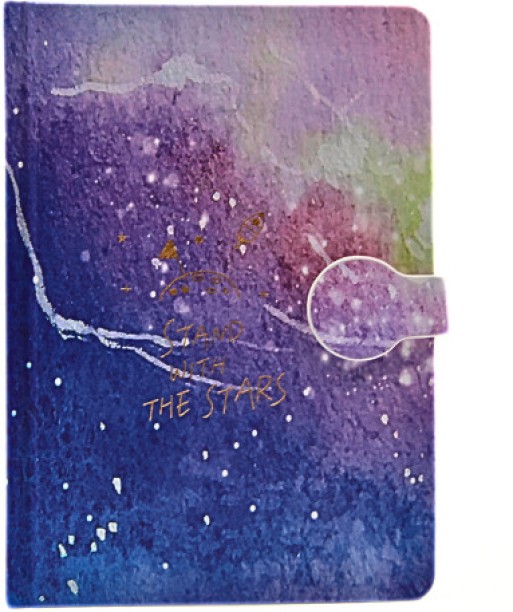 Wobuciko Notebook Diary With Galaxy Design Regular Notebook n/a