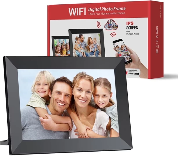JUSTSIMPLIFIED WiFi 64 GB Internal Memory Digital Photo Frame