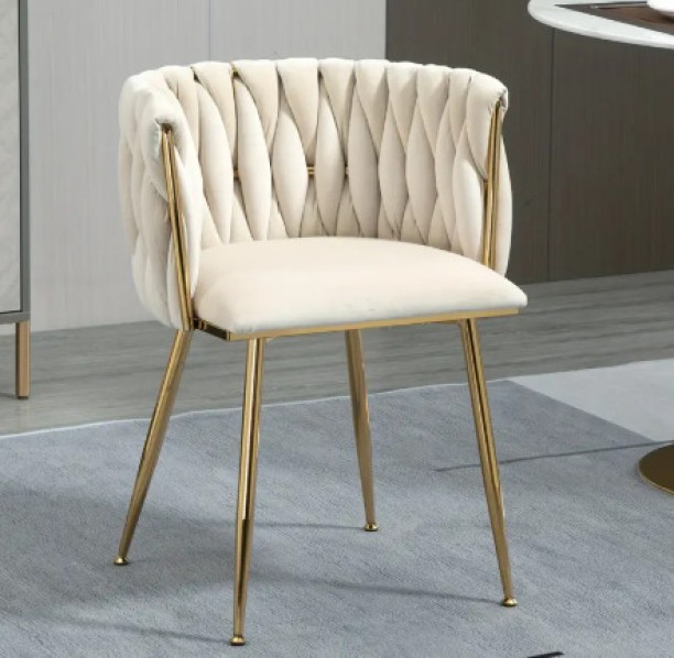 Fur Home Metal Dining Chair