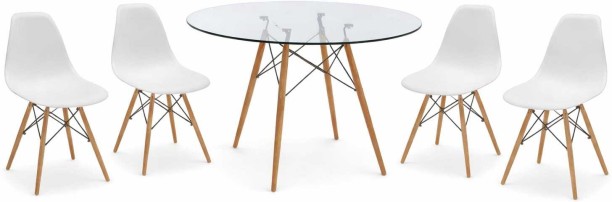 ZA Solid Wood 4 Seater Dining Set