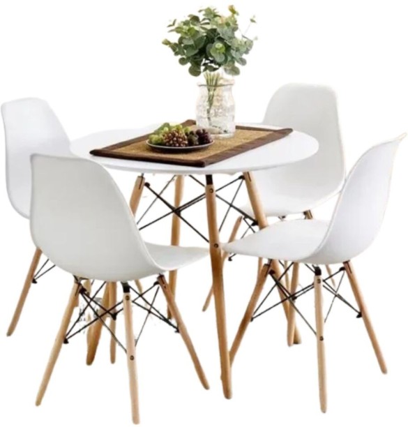 Durable Furniture Solid Wood 4 Seater Dining Set