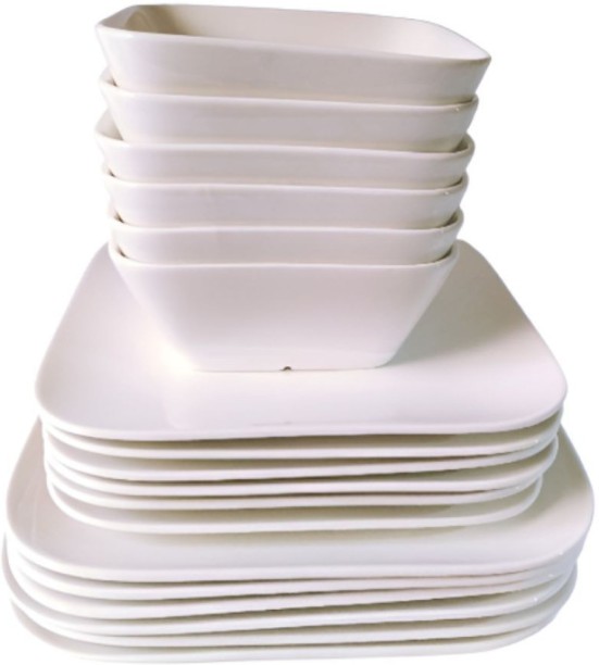 Dinner Set Pack of 18 Ceramic BOI6060 Dinner Set