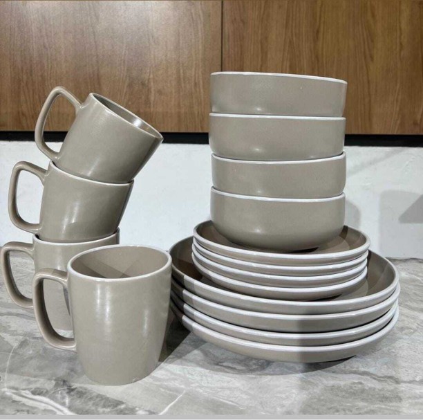 presh Pack of 16 Ceramic ssahnb7766 Dinner Set