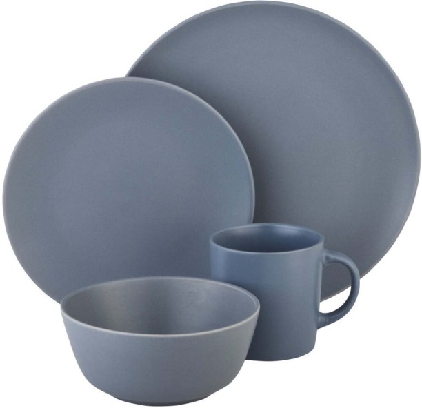 No Brand Stoneware Stormy Dinnerware 16pc Dinner Set