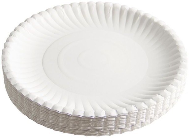 Drivelet disposable paper plates Pack of 50 Paper 11782 Dinner Set