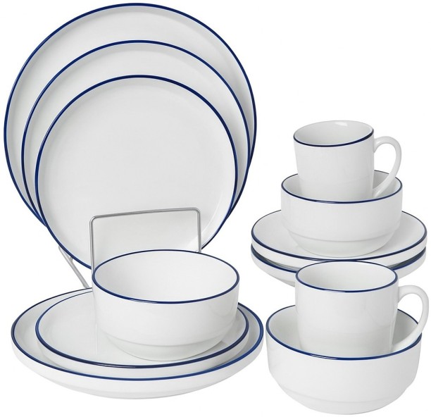 sisa Pack of 16 Ceramic phi001 Dinner Set
