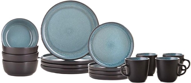 HOH Pack of 16 Stoneware DINNER SET Dinner Set