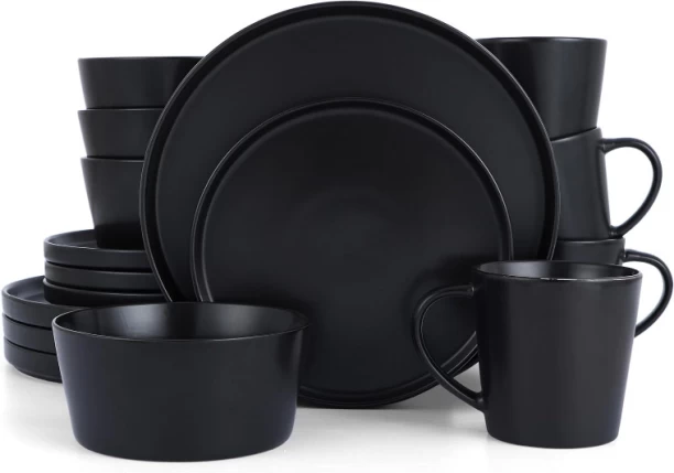 Pack of 16 Glass Cashway 16 Piece Dinnerware Set Dinner Set