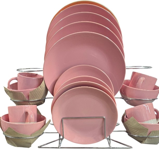 16 Piece Dinnerware Pack of 16 Porcelain Pnk1 Dinner Set