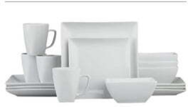 UMLILO LOGISTICS Pack of 16 Porcelain ABC006 Dinner Set