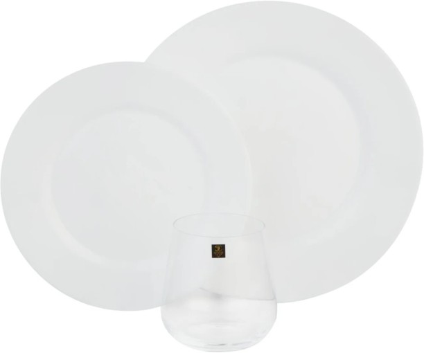 Pauline Opalware Opal Glass 12 Piece Dinner Set