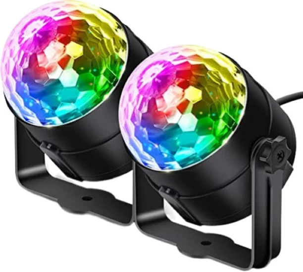 joburgdeals Kaths LED Party disco lights - 2 Pack Dual Disco Ball