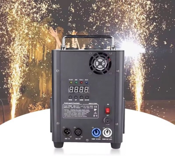 DS 600W Spark Machine with Remote Shower Laser Light