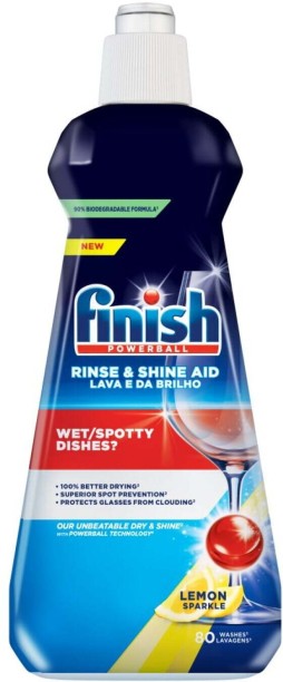 Finish Rinse and Shine Aid Dishwashing Detergent