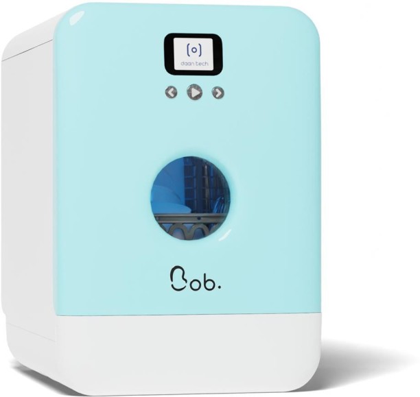 Daan Tech 4 Place Settings Countertop Dishwasher Bob Dishwasher Eco-Compact - Ice Blue Door Finish
