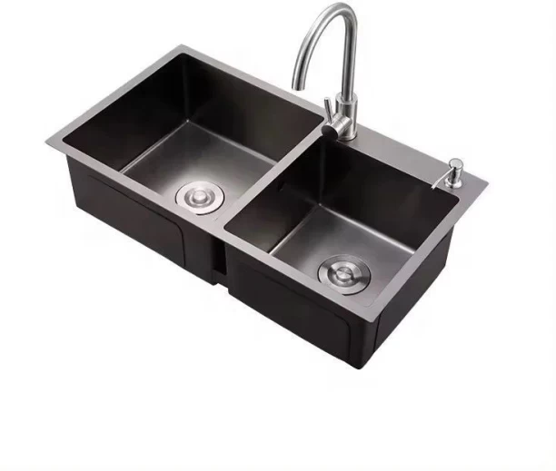 Decorum & Co. 4 Place Settings Built-in Dishwasher Modern Double Bowl