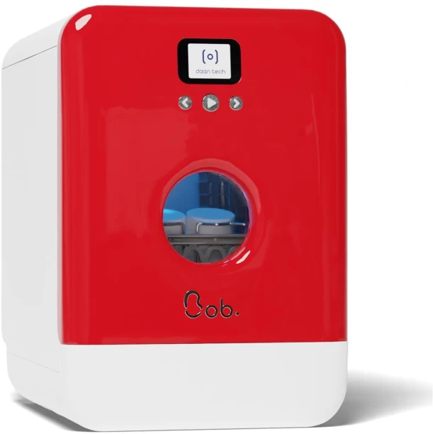 Daan Tech 4 Place Settings Countertop Dishwasher Bob Dishwasher Eco-Compact - Cherry Red Gloss Door Finish