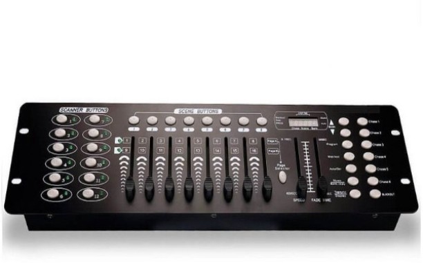 BLD 192 Channels DMX512 Controller Console for Stage Light Party DJ Disco Wired DJ Controller