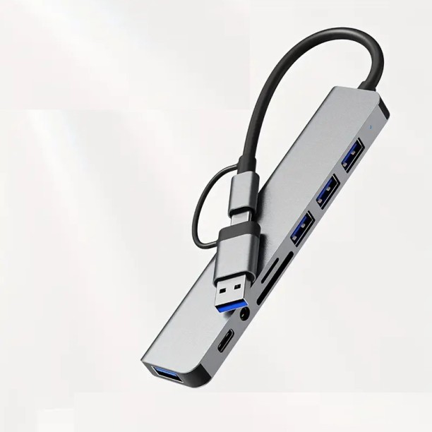 USB C 8in1 Hub Docking Station For  Laptop, Mobile