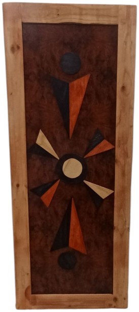 SMTE Solid Pine Artistic Wooden Door 203cm x 80cm x 4cm Interior Door Frame